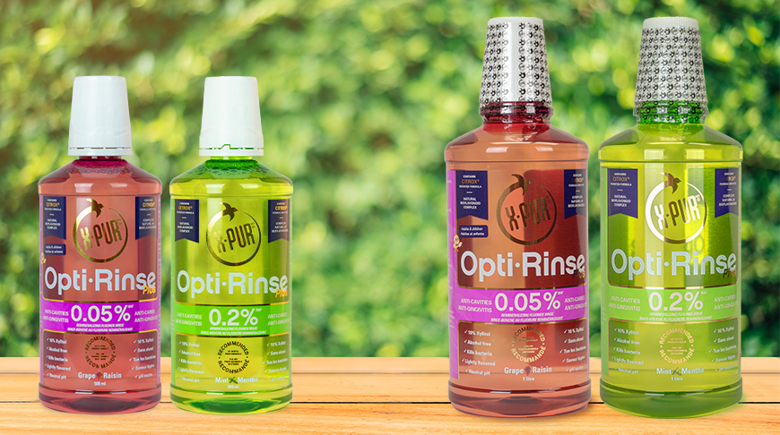 X-PUR Opti-Rinse Plus New 1L Bottles, An Alternative to Chlorhexidine Oral Rinses