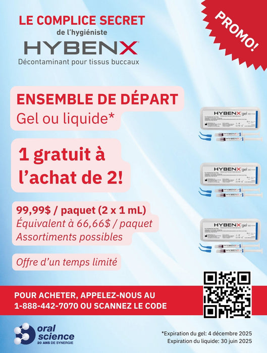 Hybenx - Oral Tissue Decontaminant - GEL - BUY 2, GET 1 FREE