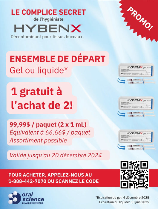 Hybenx - Oral Tissue Decontaminant - GEL - BUY 2, GET 1 FREE