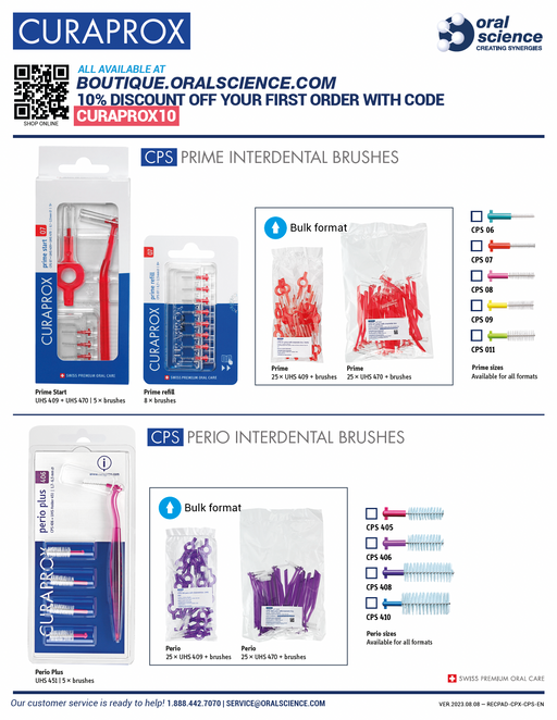 Recommendation Pads - Curaprox Interdental Brushes