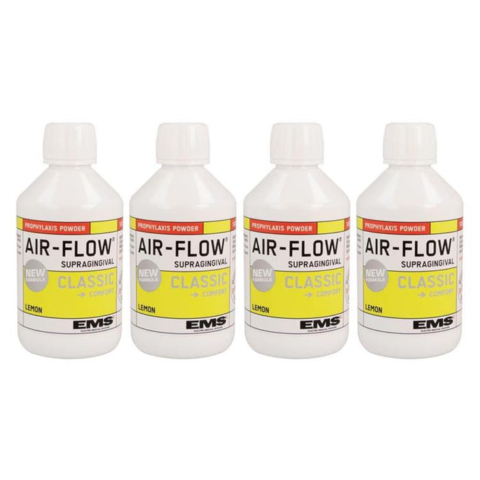 AIRFLOW® POWDER CLASSIC COMFORT - 4 Bottles of Sodium Bicarbonate Powder – 300g bottle - Lemon Flavour