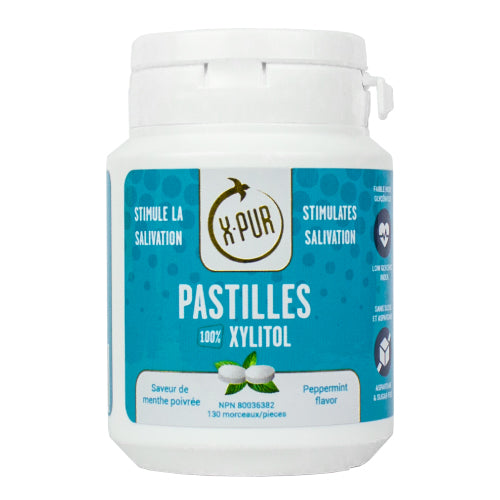 X-PUR Pastilles 100% Xylitol - Small bottles - Oral Science
